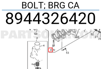 Isuzu 8944326420 BOLT; BRG CA