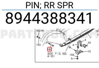 Isuzu 8944388341 PIN; RR SPR
