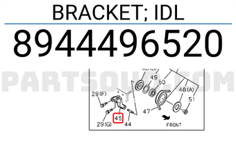 Isuzu 8944496520 BRACKET; IDL