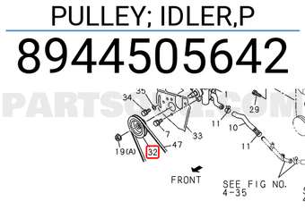 Isuzu 8944505642 PULLEY; IDLER,P