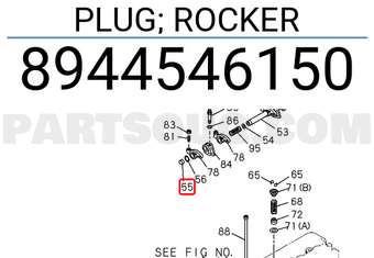 Isuzu 8944546150 PLUG; ROCKER