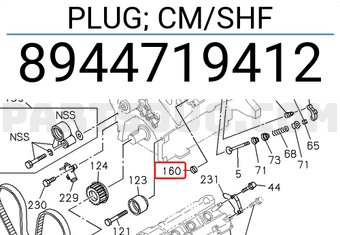 Isuzu 8944719412 PLUG; CM/SHF