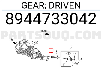 Isuzu 8944733042 GEAR; DRIVEN