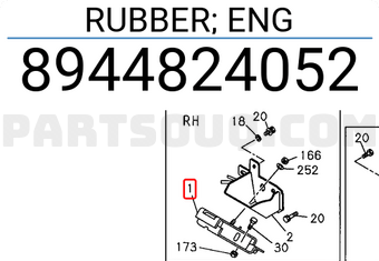 Isuzu 8944824052 RUBBER; ENG