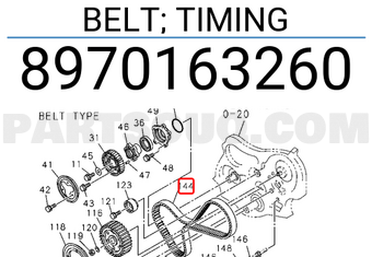 Isuzu 8970163260 BELT; TIMING
