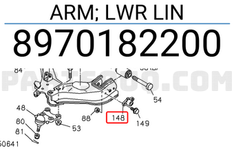 Isuzu 8970182200 ARM; LWR LIN