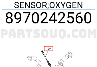 Isuzu 8970242560 SENSOR;OXYGEN