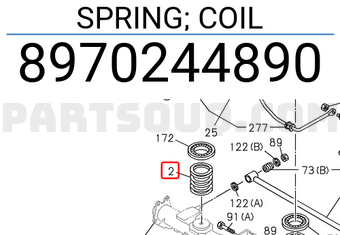 Isuzu 8970244890 SPRING; COIL