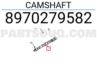 Isuzu 8970279582 CAMSHAFT