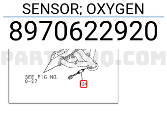Isuzu 8970622920 SENSOR; OXYGEN