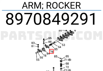 Isuzu 8970849291 ARM; ROCKER