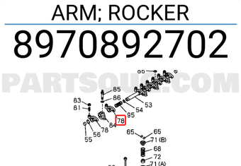 Isuzu 8970892702 ARM; ROCKER