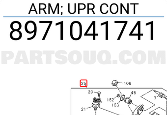 Isuzu 8971041741 ARM; UPR CONT