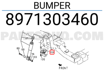 Isuzu 8971303460 BUMPER