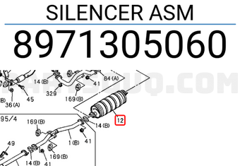 Isuzu 8971305060 SILENCER ASM