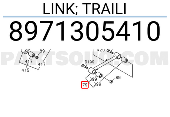 Isuzu 8971305410 LINK; TRAILI