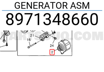 Isuzu 8971348660 GENERATOR ASM