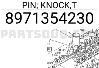 Isuzu 8971354230 PIN; KNOCK,T