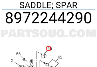 Isuzu 8972244290 SADDLE; SPAR