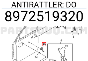 Isuzu 8972519320 ANTIRATTLER; DO