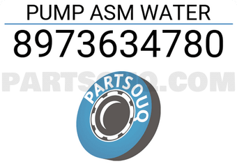 Isuzu 8973634780 PUMP ASM WATER