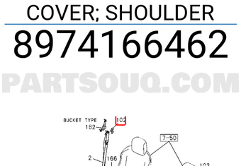 Isuzu 8974166462 COVER; SHOULDER