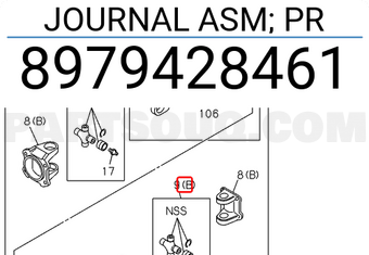 Journal Asm; Pr 8979475820 | Isuzu Parts | PartSouq Journal Asm; Pr 8979475820 | Isuzu Parts | PartSouq