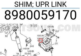 Isuzu 8980059170 SHIM; UPR LINK