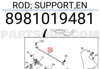Isuzu 8981019481 ROD; SUPPORT,EN