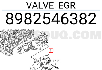 Isuzu 8982546382 VALVE; EGR