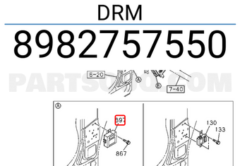 Isuzu 8982757550 DRM
