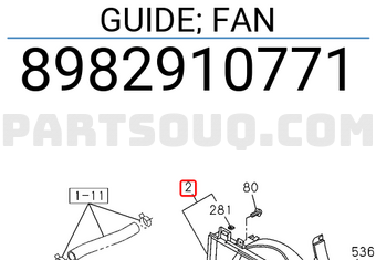 Isuzu 8982910771 GUIDE; FAN