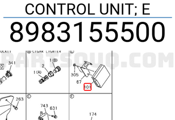 Isuzu 8983155500 CONTROL UNIT; E