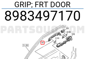 Isuzu 8983497170 GRIP; FRT DOOR