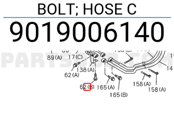Isuzu 9019006140 BOLT; HOSE C