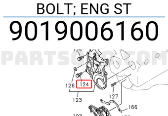 Isuzu 9019006160 BOLT; ENG ST