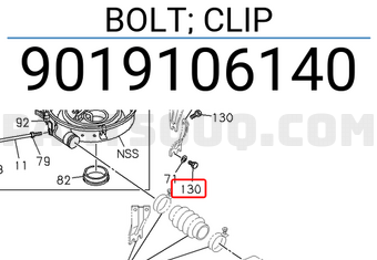 Isuzu 9019106140 BOLT; CLIP