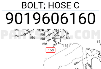 Isuzu 9019606160 BOLT; HOSE C
