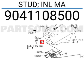 Isuzu 9041108500 STUD; INL MA