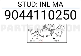 Isuzu 9044110250 STUD; INL MA