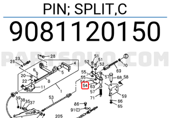 Isuzu 9081120150 PIN; SPLIT,C