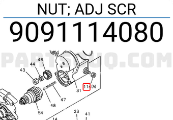 Isuzu 9091114080 NUT; ADJ SCR