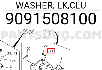 Isuzu 9091508100 WASHER; LK,CLU