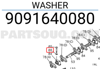 Isuzu 9091640080 WASHER