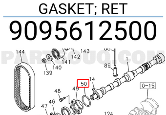 Isuzu 9095612500 GASKET; RET