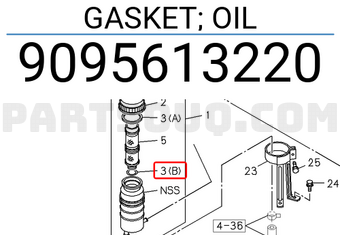 Isuzu 9095613220 GASKET; OIL