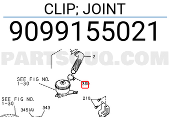 Isuzu 9099155021 CLIP; JOINT