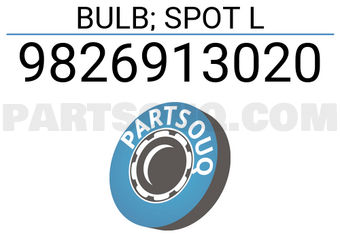 Isuzu 9826913020 BULB; SPOT L