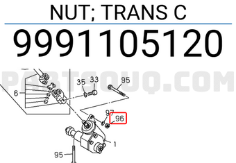 Isuzu 9991105120 NUT; TRANS C