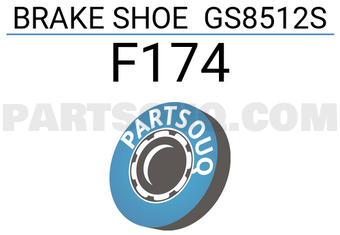 JFBK F174 BRAKE SHOE GS8512S